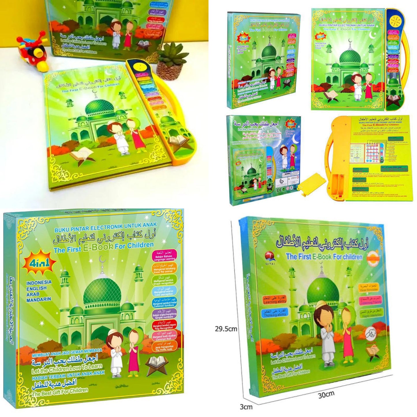 3-in-1 Educational Touch Sound Book