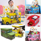 School Bus Shape Toy Storage Box