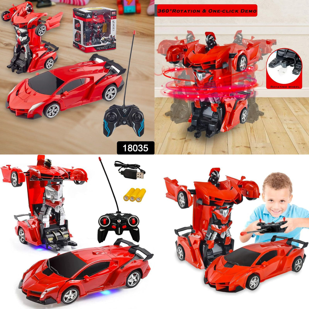 RC Transformed Robot Stunt Car