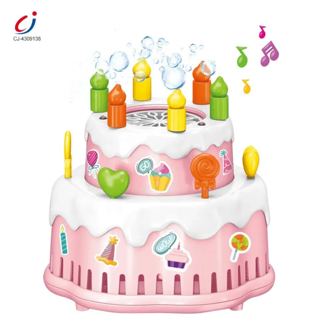 Birthday Cake Automatic Bubble Blower
