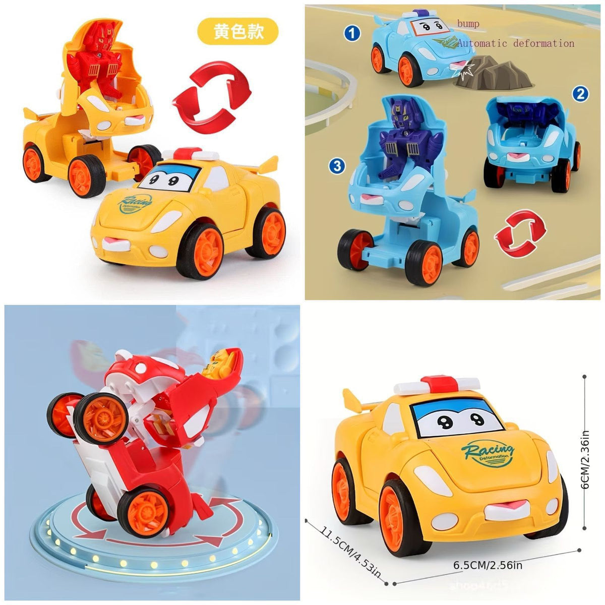 2-in-1 Impact Deformation Robot Car