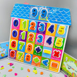Wooden Learning Board with Alphabet & Numbers