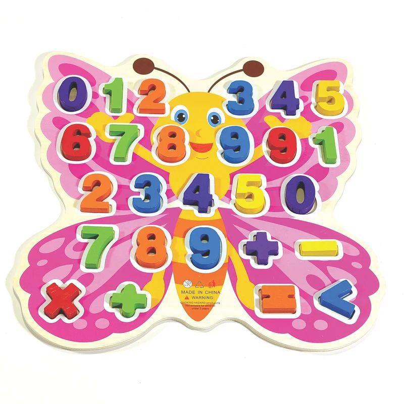 Wooden Learning Board with Alphabet & Numbers
