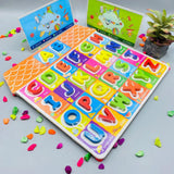 Wooden Learning Board with Alphabet & Numbers