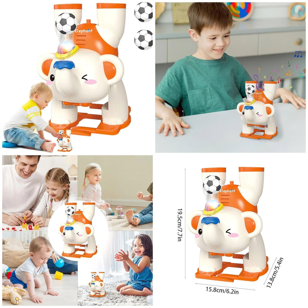 Walking Elephant Floating Ball Toy