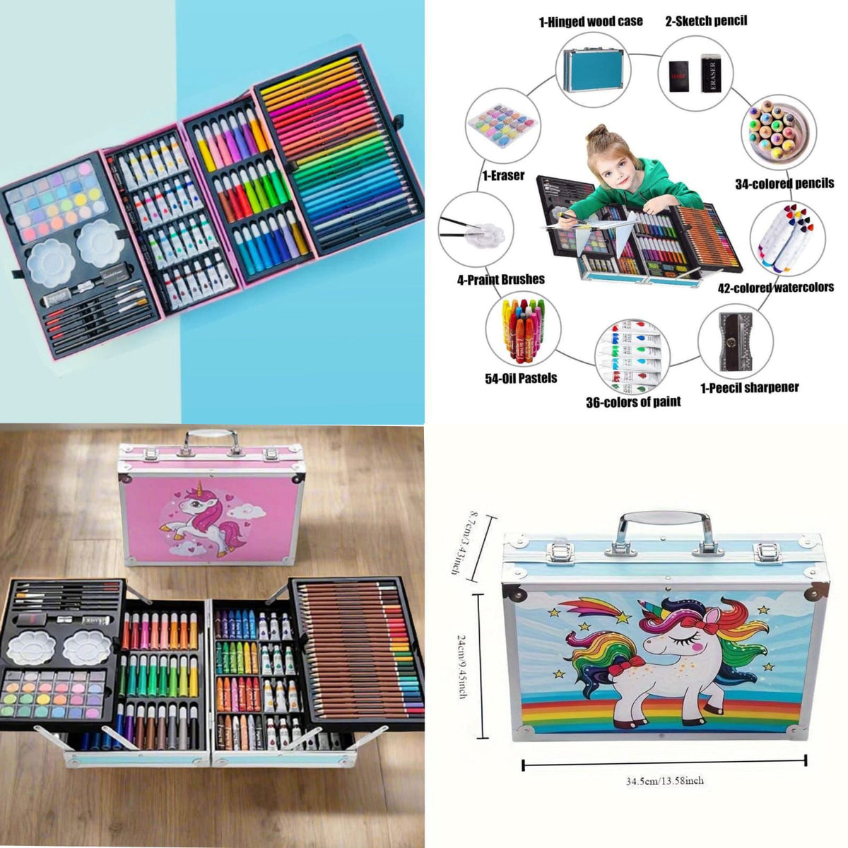 145-Piece Premium Art Briefcase