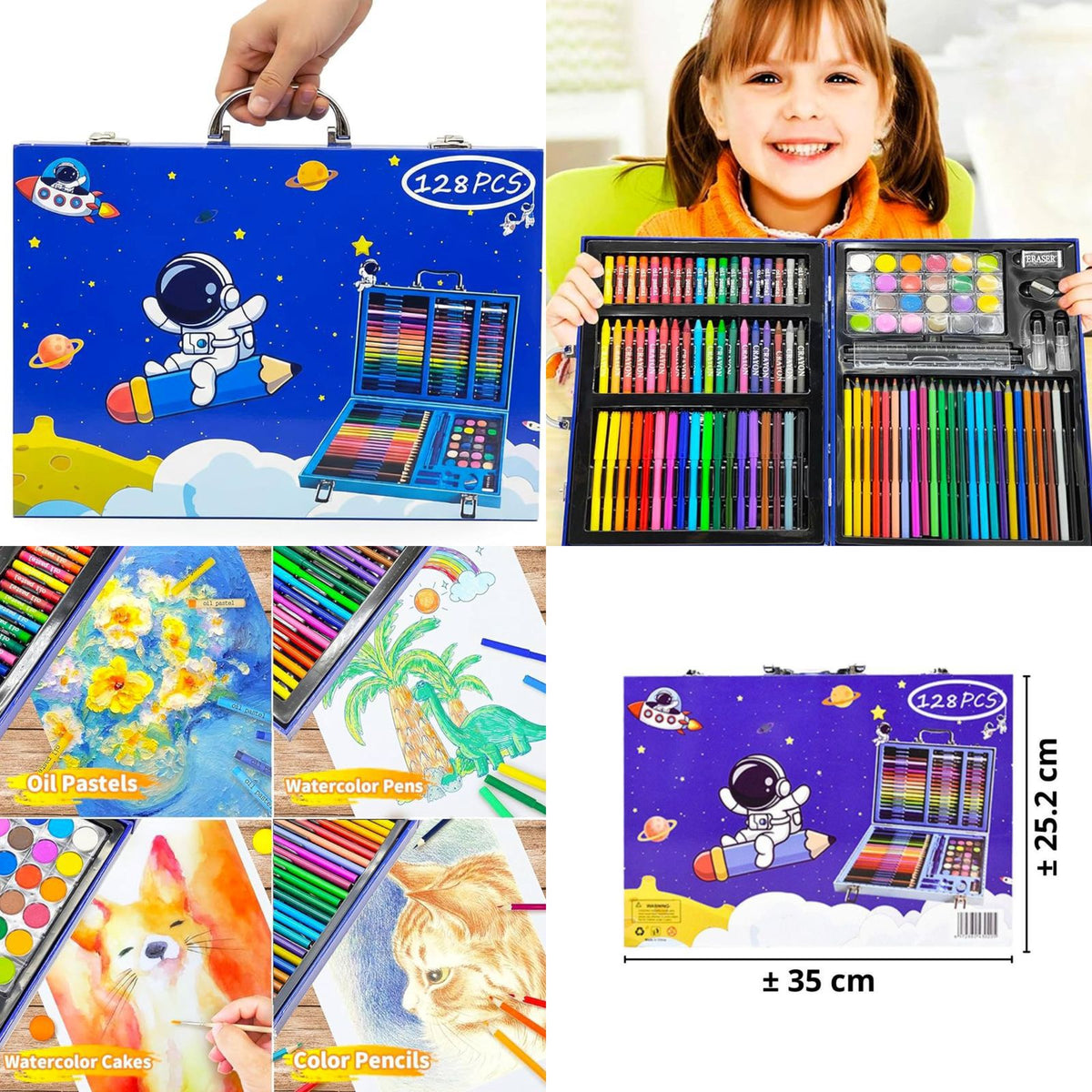 128 Pieces Premium Drawing Kit