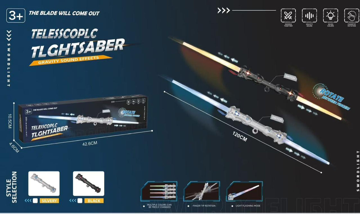 2in1 Telescopic Lightsaber Sword
