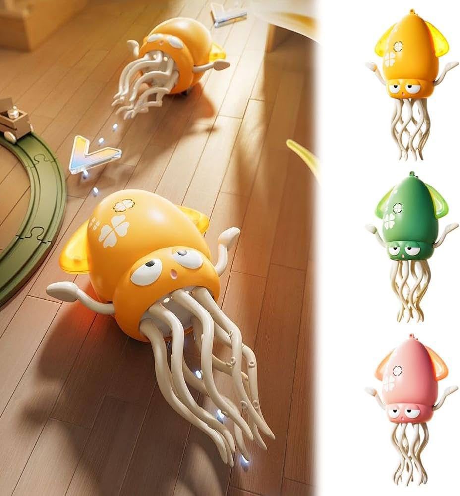 Crawling Octopus Toy with Music & LED Lights